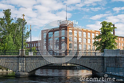 Tampella building in Tampere, Finland Stock Photo