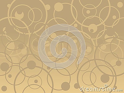 Tan Circles Vector Illustration