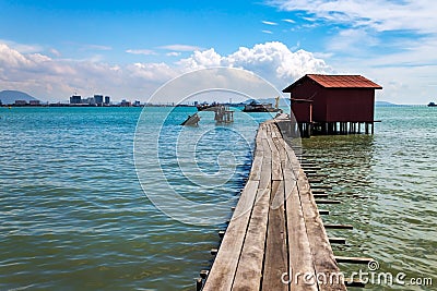 Tan Jetty, part of the Clan Jetties, Georgetown, Penang, Malaysia Stock Photo