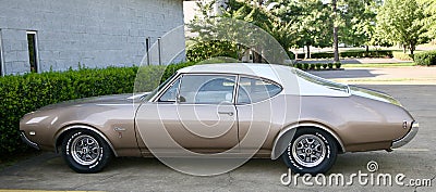 Tan Oldsmobile Cutlass Supreme Editorial Stock Photo