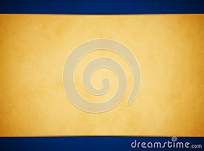 Tan parchment texture. Rich Blue Header and Footer Stock Photo