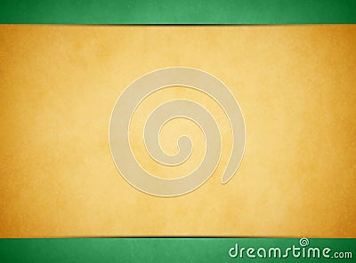 Tan parchment texture. Light Green Header and Footer Stock Photo