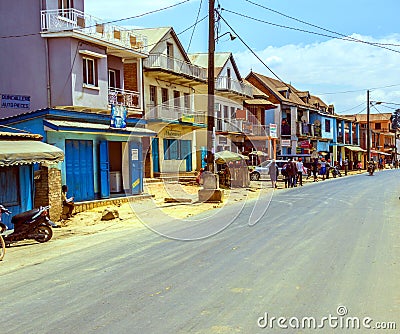 From Tana to Antsirabe in Madagascar Editorial Stock Photo