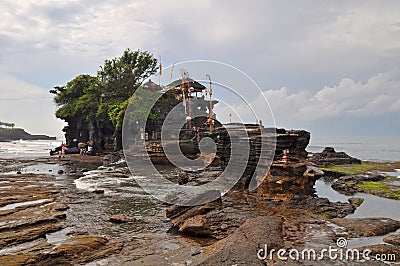 Tanah Lot Temple, Bali Indonesia Stock Photo