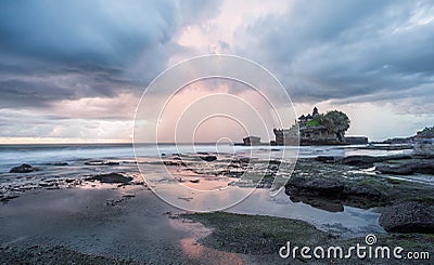 The Tanah Lot Temple, hindu temple Bali Island, Indonesia. Stock Photo