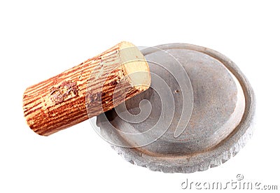 Tanaka wood on white background Stock Photo