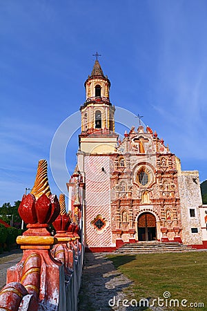 Tancoyol mission near jalpan de serra in queretaro, mexico IV Stock Photo