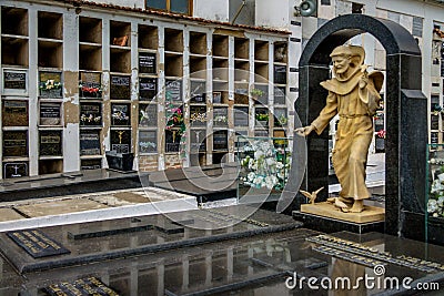 Tancredo Neves Tomb at Sao Francisco de Assis Church Cemetery - Sao Joao Del Rei, Minas Gerais, Brazil Editorial Stock Photo