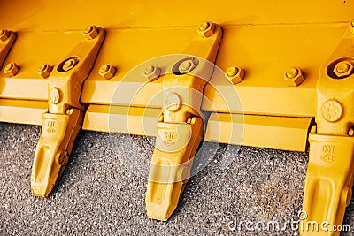 Tandard rock mass excavation bucket mining showel Editorial Stock Photo