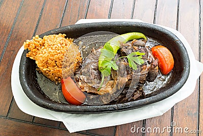 Tandir kebab in bowl Stock Photo