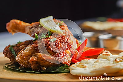 Tandoori Chicken. Indian barbecue chicken. Indian chicken dish Stock Photo