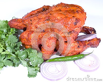 Tandoori chicken meal Stock Photo