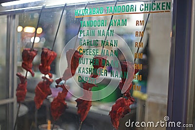 Tandoori Chicken Skewers Stock Photo