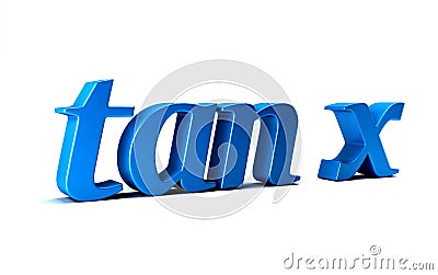 Tangent of X Trigonometry Math Function Stock Photo