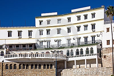 Tanger, Morocco, White house, Hotel Continental Stock Photo