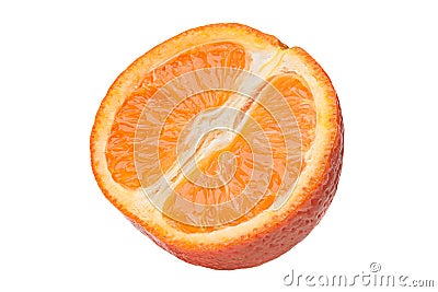 Tangerine citrus slice Stock Photo