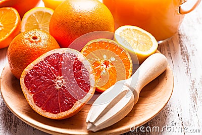 Tangerine juice Stock Photo