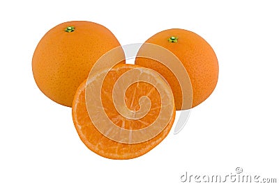 Tangerine, Satsuma or Mandarin Orange Stock Photo
