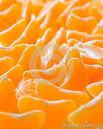 Tangerine segments Stock Photo