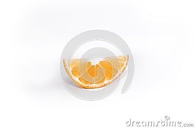 Tangerine slice Stock Photo