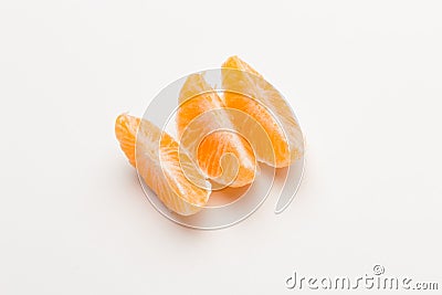 Tangerine orange-skinned sweet fruit of the citrus family Stock Photo