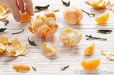 Tangerines. Still life Stock Photo