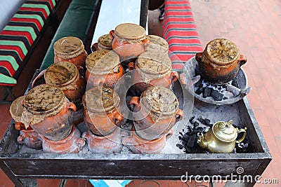 Tangia slow cooked Moroccan food Stock Photo