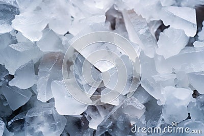 Tangible Salt crystals. Generate Ai Stock Photo