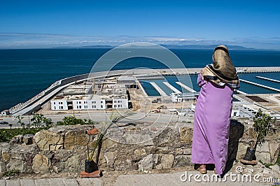 Tangier, Tangiers, Tanger, Morocco, Africa, North Africa, Maghreb coast, Strait of Gibraltar, Mediterranean Sea, Atlantic Ocean Editorial Stock Photo