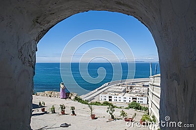 Tangier, Tangiers, Tanger, Morocco, Africa, North Africa, Maghreb coast, Strait of Gibraltar, Mediterranean Sea, Atlantic Ocean Editorial Stock Photo