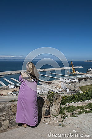 Tangier, Tangiers, Tanger, Morocco, Africa, North Africa, Maghreb coast, Strait of Gibraltar, Mediterranean Sea, Atlantic Ocean Editorial Stock Photo