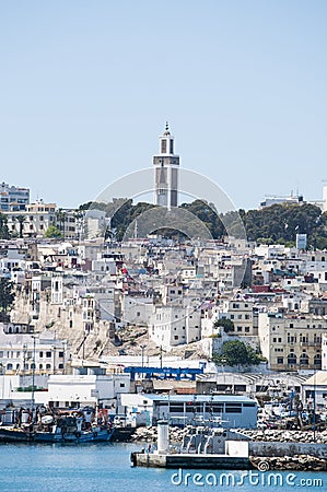 Tangier, Tangiers, Tanger, Morocco, Africa, North Africa, Maghreb coast, Strait of Gibraltar, Mediterranean Sea, Atlantic Ocean Editorial Stock Photo