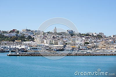 Tangier, Tangiers, Tanger, Morocco, Africa, North Africa, Maghreb coast, Strait of Gibraltar, Mediterranean Sea, Atlantic Ocean Editorial Stock Photo