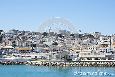 Tangier, Tangiers, Tanger, Morocco, Africa, North Africa, Maghreb coast, Strait of Gibraltar, Mediterranean Sea, Atlantic Ocean Editorial Stock Photo