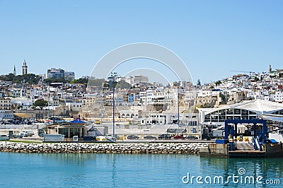 Tangier, Tangiers, Tanger, Morocco, Africa, North Africa, Maghreb coast, Strait of Gibraltar, Mediterranean Sea, Atlantic Ocean Editorial Stock Photo