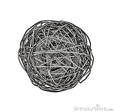Tangle wire Stock Photo