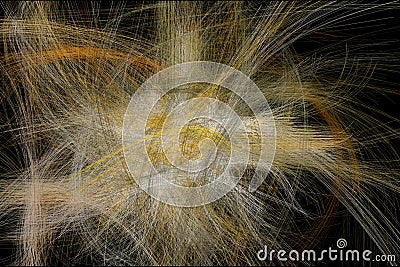 Tangled Bezier Stock Photo