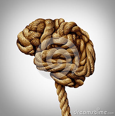 Tangled Brain Stock Photo
