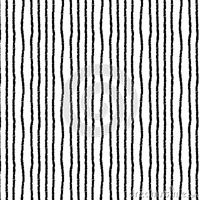Tangled curved line seamless pattern. Handwritten doodles. Lines and shapes Vector Illustration