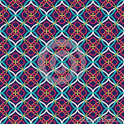 Tangled Lattice Pattern Vector Illustration