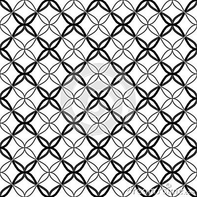 Tangled Lattice Pattern Vector Illustration