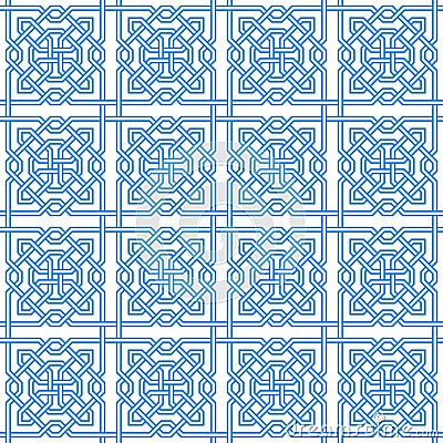 Tangled Modern Pattern Vector Illustration