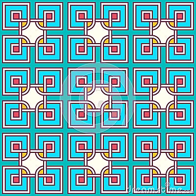 Tangled modern pattern, based on traditional oriental arabic patterns. Seamless vector background. Vector Illustration