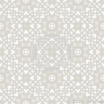 Tangled Pattern in oriental style, seamless Vector Illustration