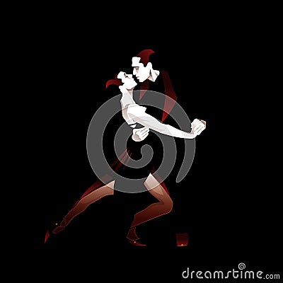 Tango Cartoon Illustration