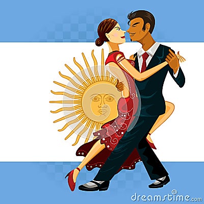 Tango Dance Vector Illustration