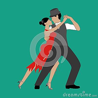 Tango dance illustration Vector Illustration