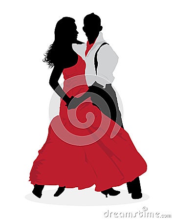 Tango dancer Vector Illustration