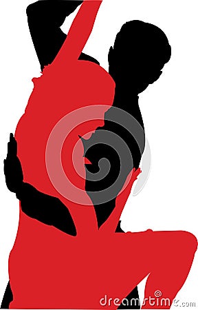 Tango Dancers 5 Vector Illustration