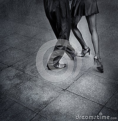 Tango dancers Stock Photo